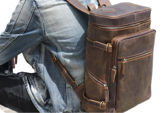 Hawthorne Utility Leather Backpack