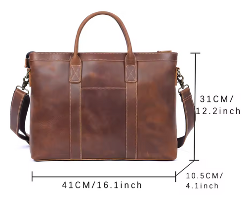 Franko Double Handle Leather Tote