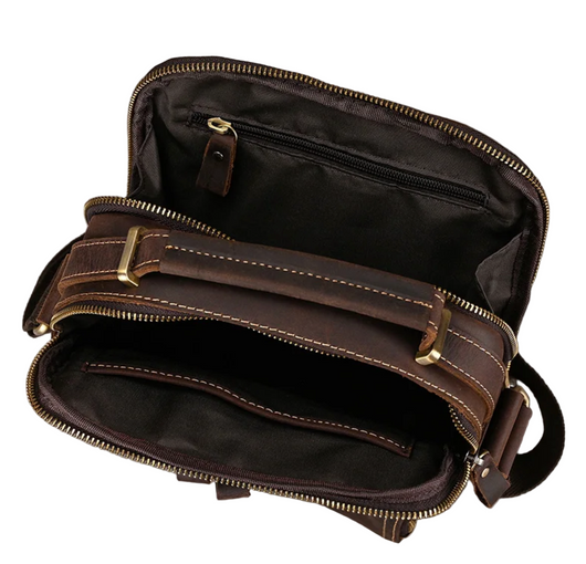 River Leather Zip Crossbody