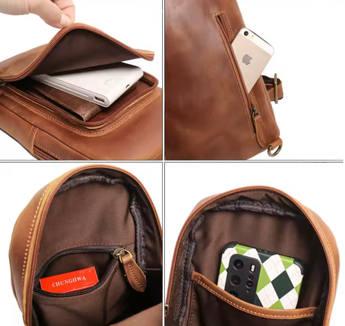 Dalton Compact Leather Slingbag