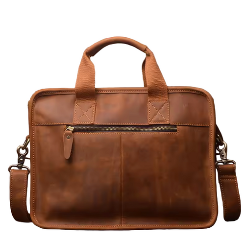 Grayson Twin-Pocket Leather Briefcase