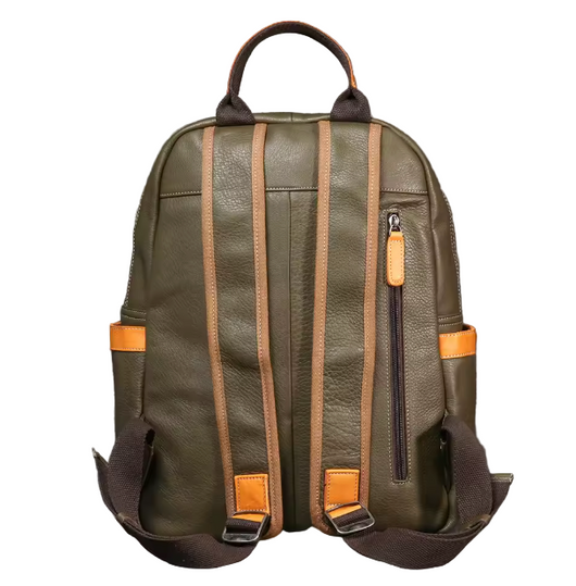 Hastings Multi-Pocket Leather Backpack