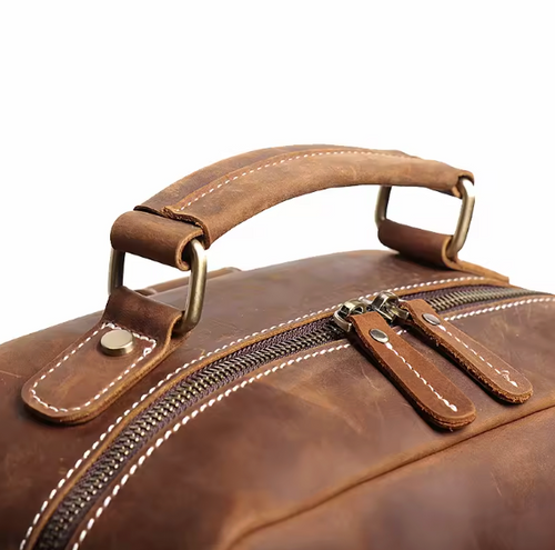 Redorf Twin-Pocket Leather Backpack