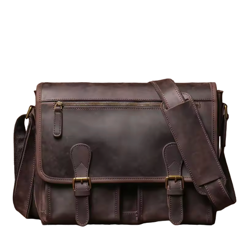 Riverton Compact Leather Messenger