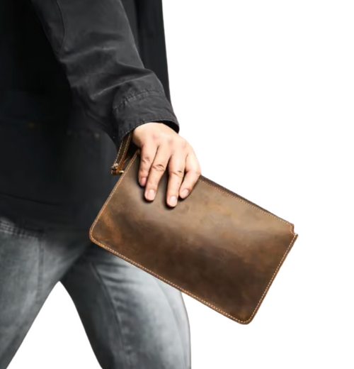 Grafton Leather Clutch