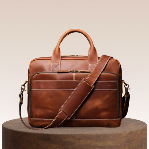 Sullivan Structured Leather Briefcase