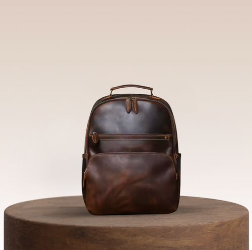 Chiltern Tall Zip Leather Backpack