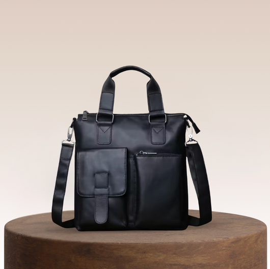 Ellroy Pocketed Leather Tote
