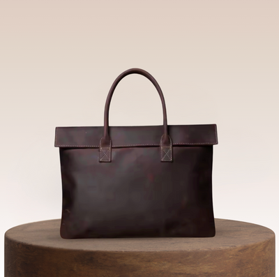 Rufus Leather Flap Tote