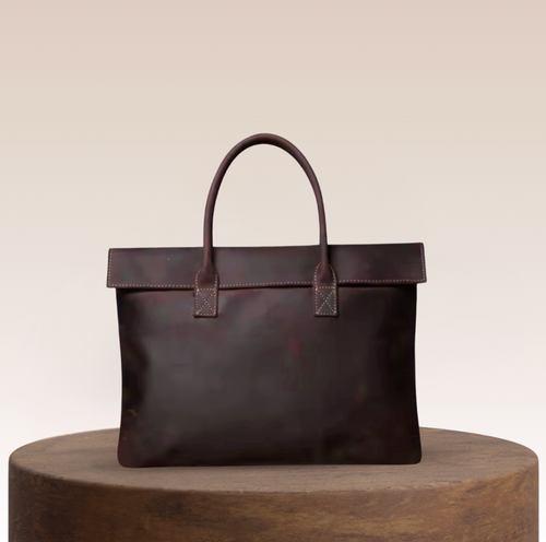 Rufus Leather Flap Tote