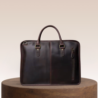 Billy Slimline Leather Briefcase