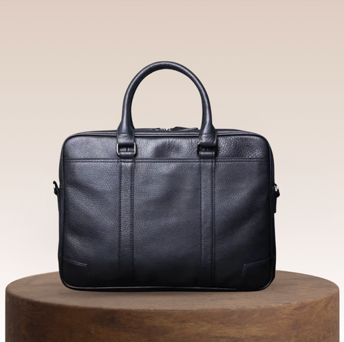 Tuscan Classic Zip Leather Briefcase
