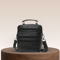 Logan Multi-Zip Leather Crossbody