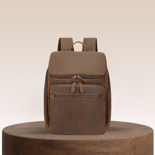 Laurent Leather Daily Carry Backpack