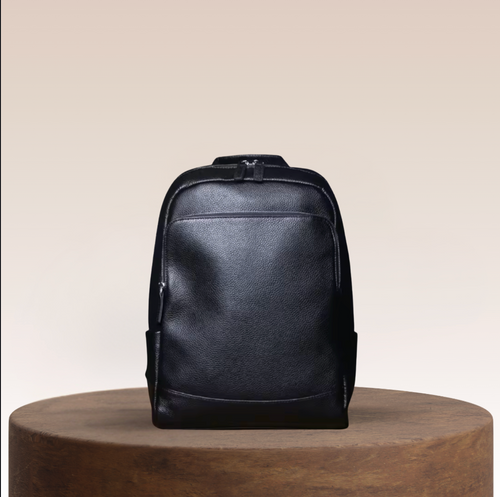 Whitmore Minimal Leather Backpack