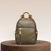 Hastings Multi-Pocket Leather Backpack