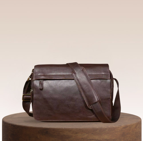Kingsley Flap-Front Leather Crossbody