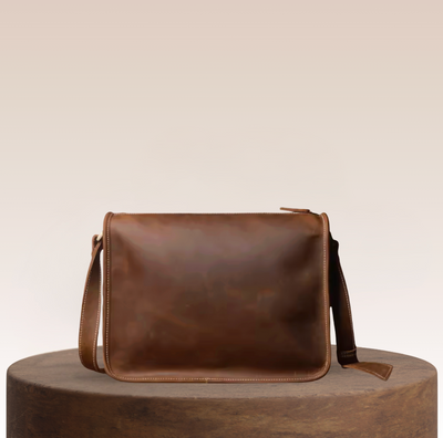 Spencer Soft-Structured Leather Messenger