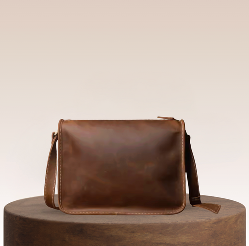 Spencer Soft-Structured Leather Messenger