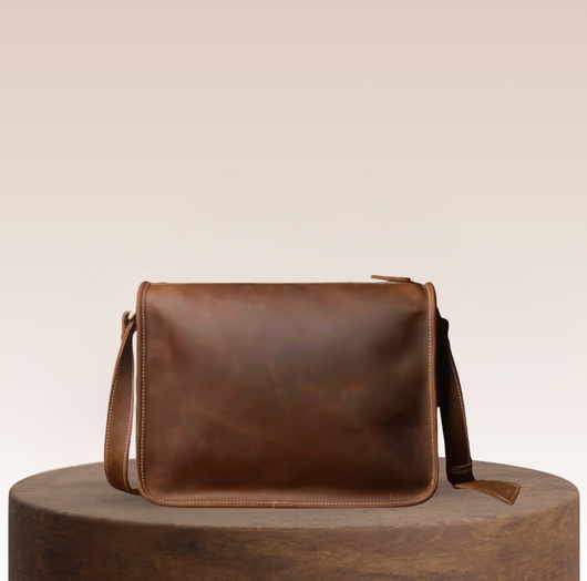 Spencer Soft-Structured Leather Messenger