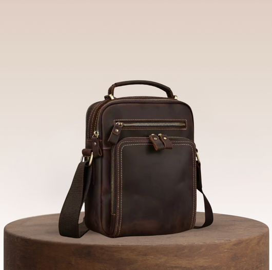 River Leather Zip Crossbody