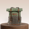 Calvin Canvas Roll-Top Backpack