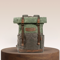 Calvin Canvas Roll-Top Backpack