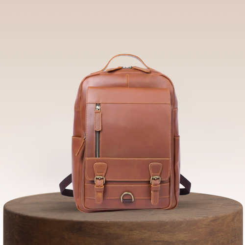 Mike Heritage Leather Backpack
