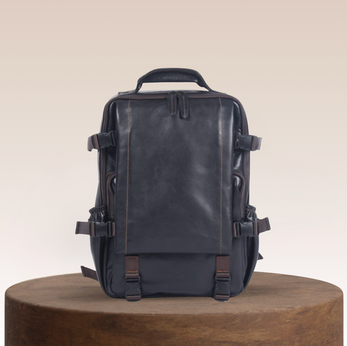 Griffin Travel Leather Backpack
