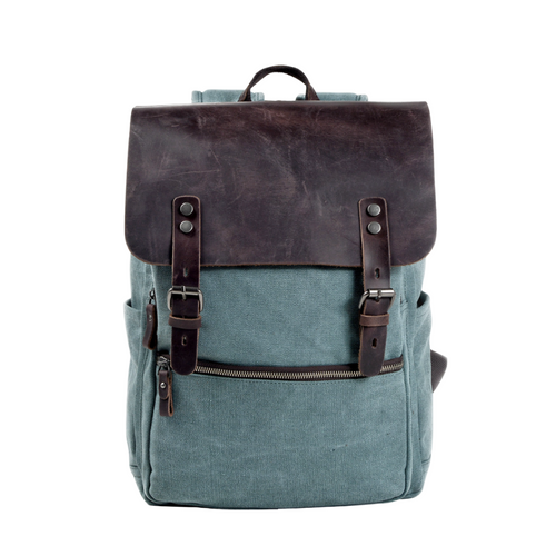Carter Two-Tone Canvas Backpack