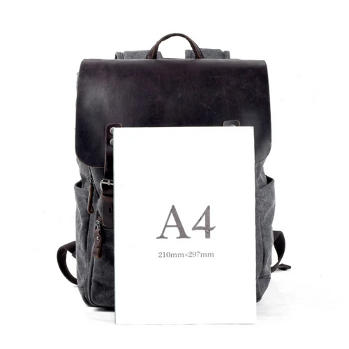 Carter Two-Tone Canvas Backpack