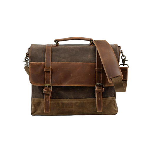 Kevin Panelled Canvas Messenger