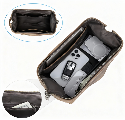 Oxford Leather Travel Bag